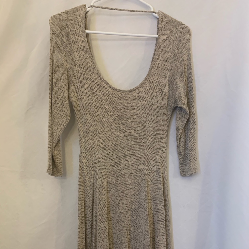 Tan Skater Dress